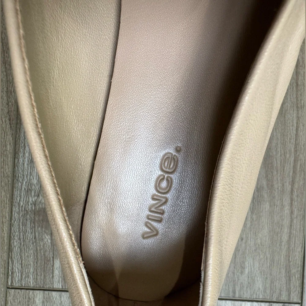 Vince Brette leather Loafer Women's Sz 5.5 Color Cappuccino tan NEW slip on shoe - Picture 7 of 12